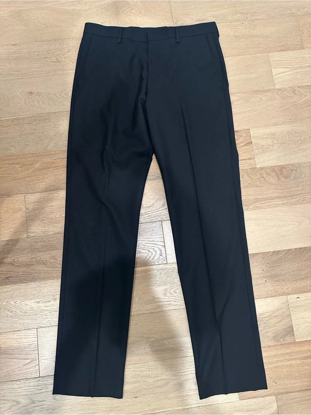 J CREW Loro Piana Super 120s Wool Ludlow Slim Fit Suit Dress Pants 32x34 Black